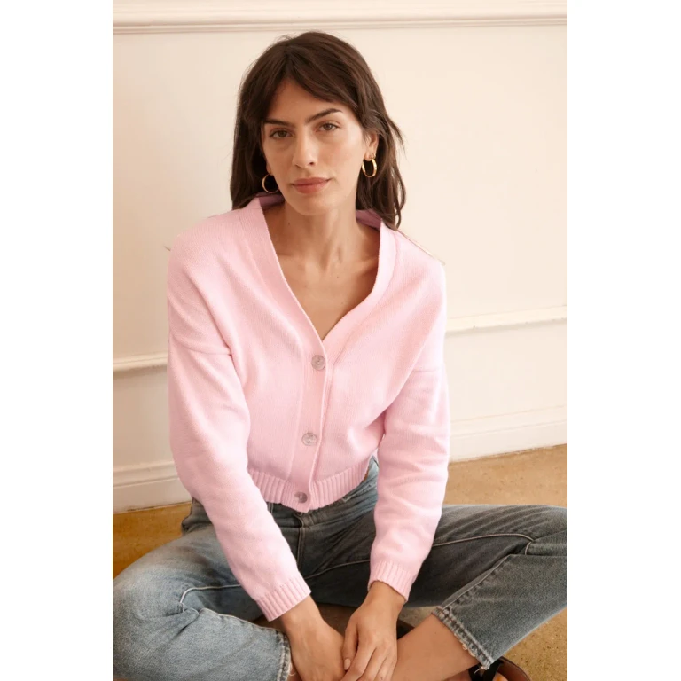 Diana Cardigan in Pink Rose