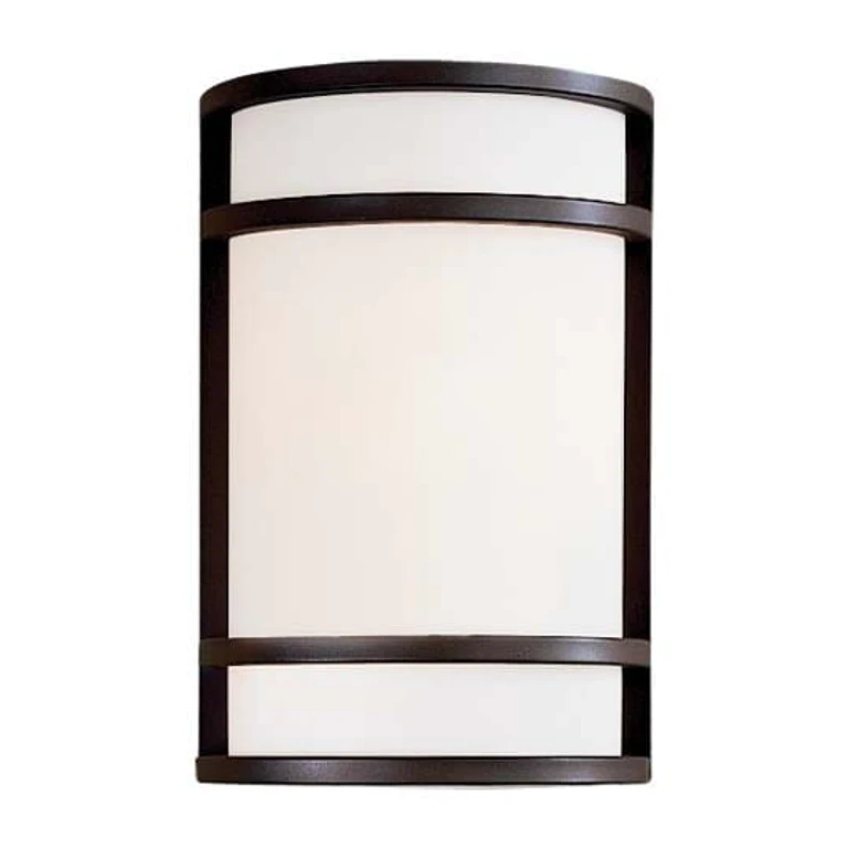 Bay View 2-Light 12" Outdoor Wall Light in Oil Rubbed Bronze