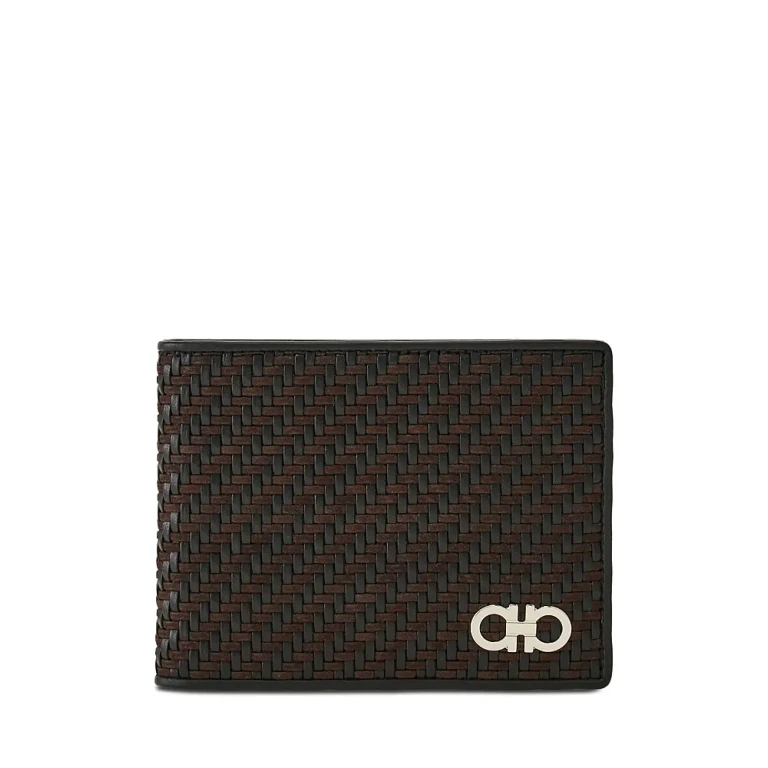 Ferragamo Gancio Woven Cardholder