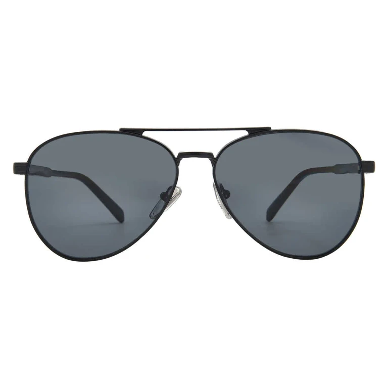 Prada Polarized Dark Grey Pilot Mens Sunglasses PR A58S 1AB5Z1 61