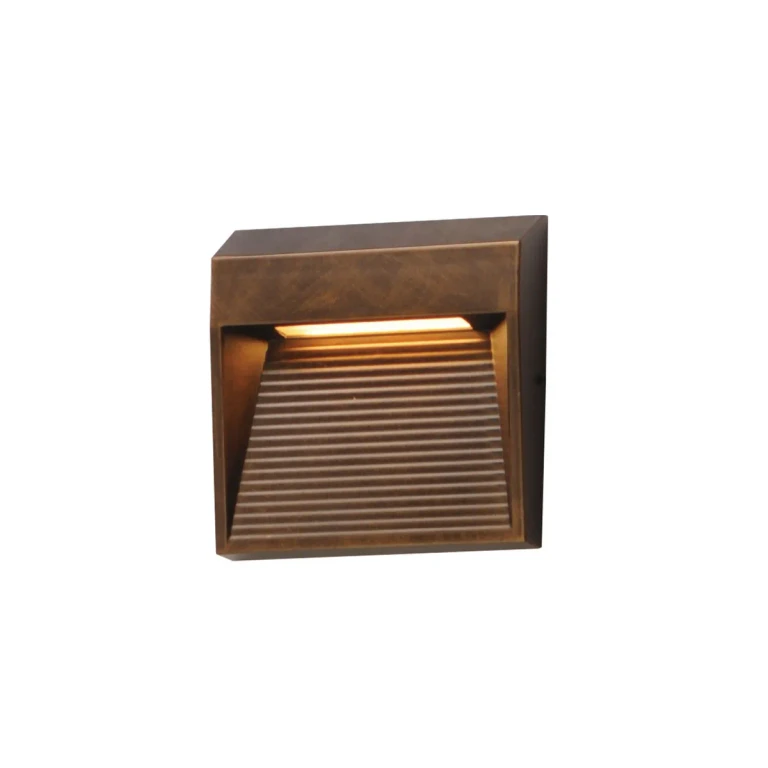 Antique Bronze LED Outdoor Wall Sconce from the Steppes Collection