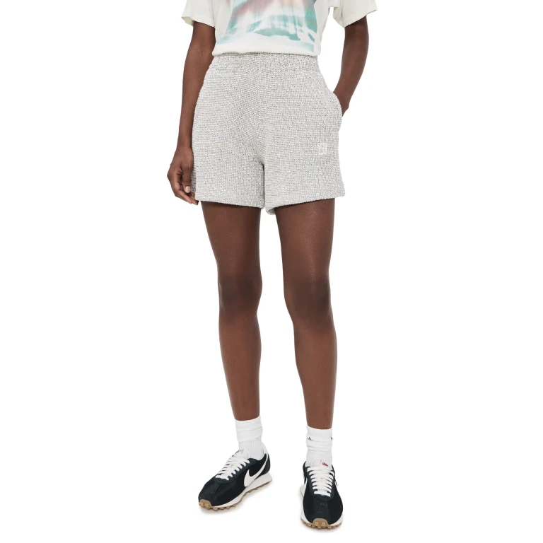 ANINE BING Kam Shorts Ivory and Black M