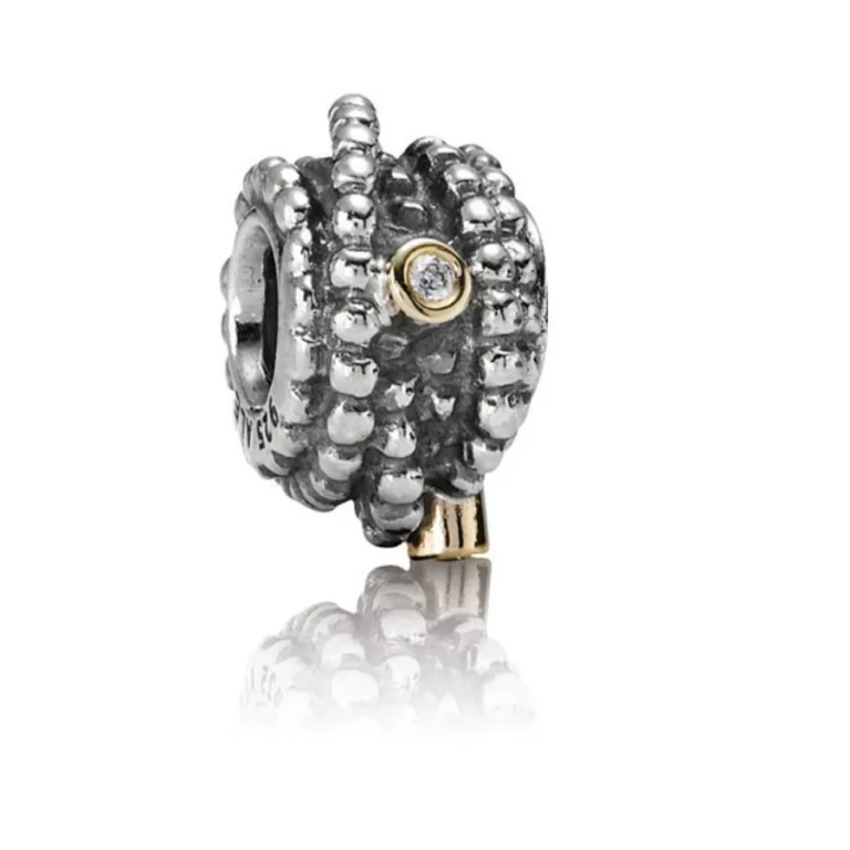 Pandora Sterling Silver with 14K Gold Entangled Beauty Bead with Diamonds - 790277D