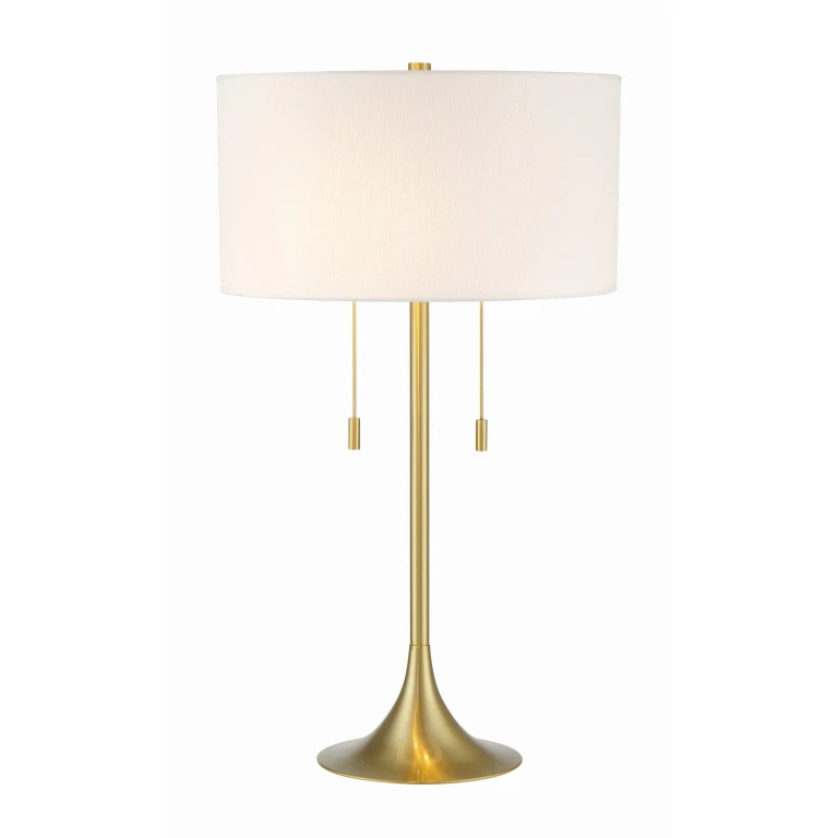 Satin Brass Table Lamp from the Neely Collection