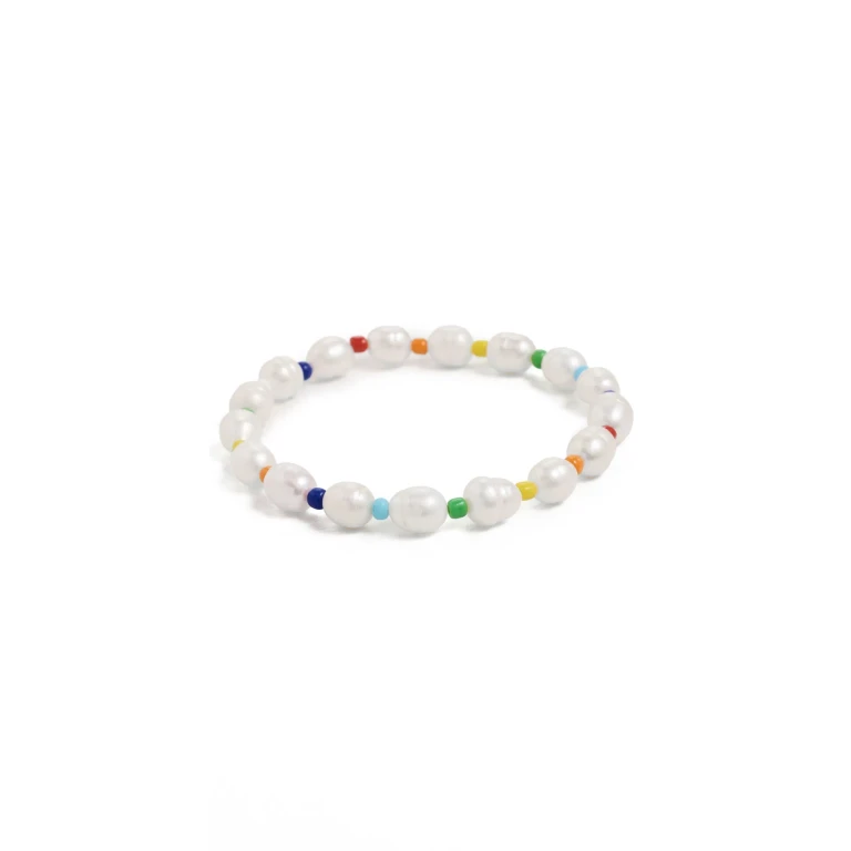 Logan Tay Colorful Pearl Anklet Multi Colored One Size