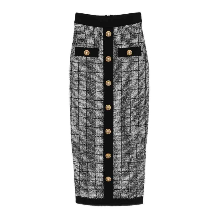 Balmain Jupe Longue - Noir