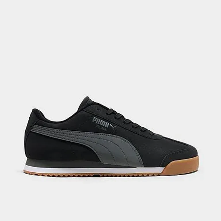 Men's Puma Roma 24 Casual Shoes in Puma Black/Shadow Grey/Gum Size: 7.0