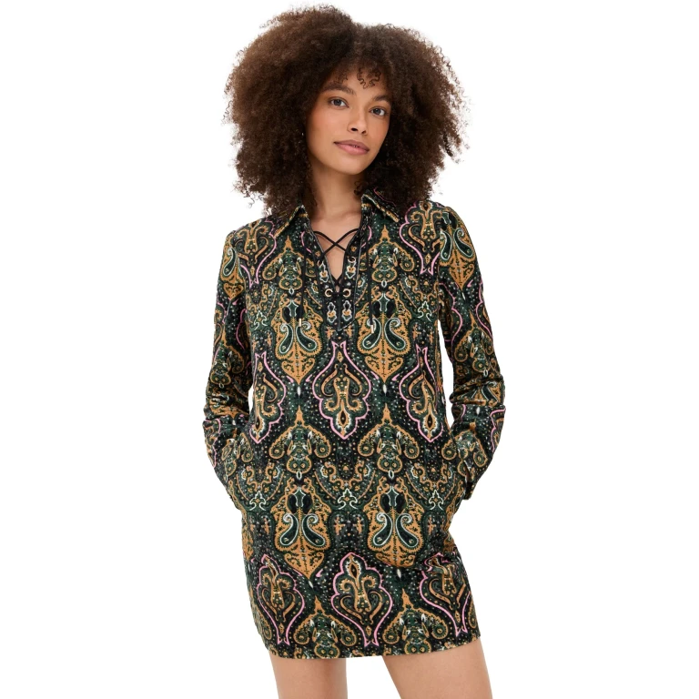 ba & sh Suga Velvet Dress Multico 0