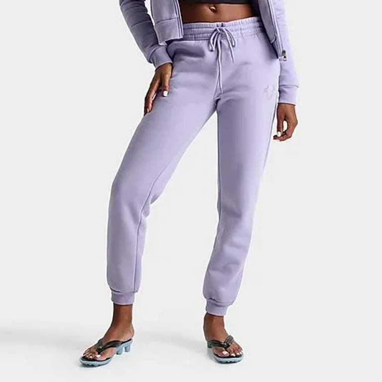 True Religion Women's Crystal Horseshoe Jogger Pants in Heirloom Lilac Size: XS