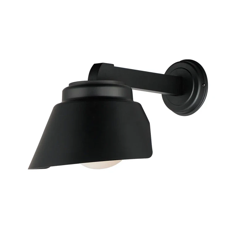 Black One Light Outdoor Wall Sconce from the Habit Collection