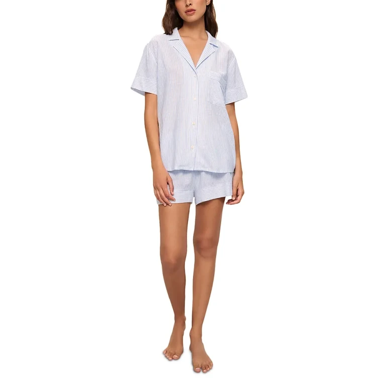 Eberjey Nautico Shortie Pajama Set