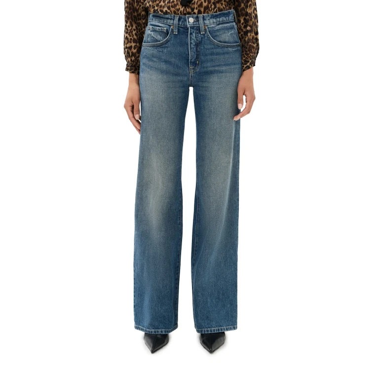 Nili Lotan Celia Jeans Distressed Black 26