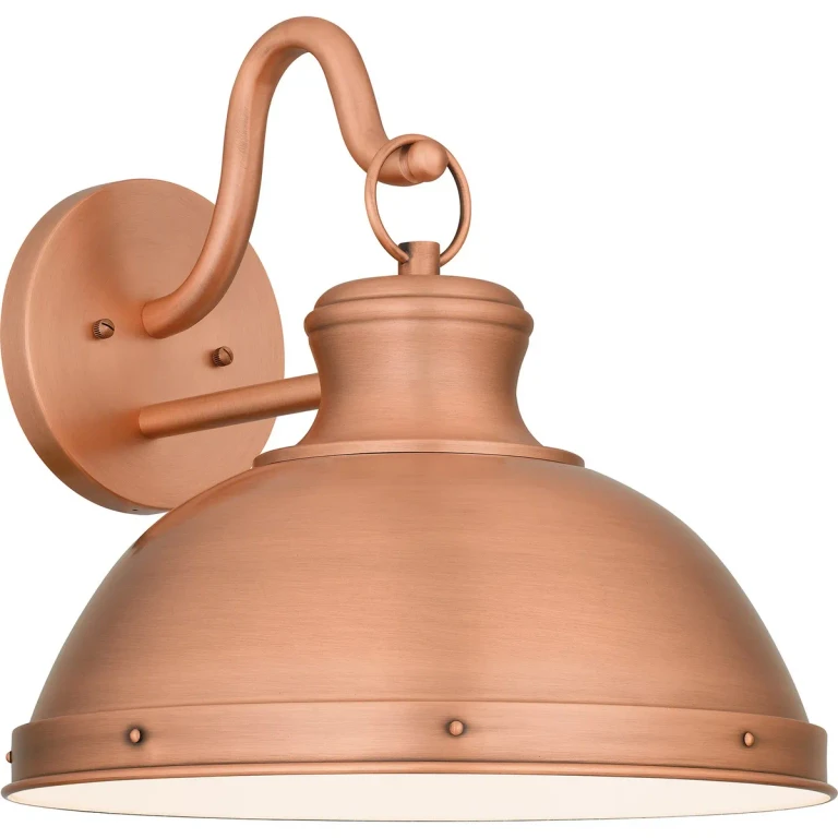 Jameson 1-Light Outdoor Wall Mount in Aged Copper