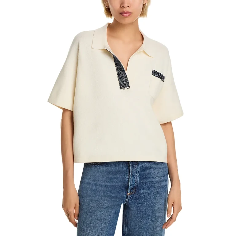 Essentiel Antwerp Knit Polo Top