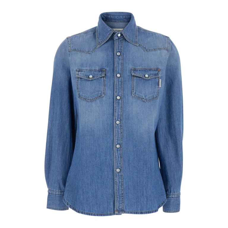 Roy Rogers Womens Blue ranch Denim Shirt With Long Sleeves