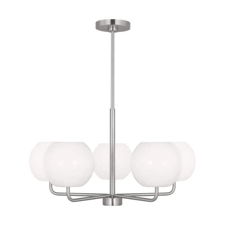 Brushed Steel Chandelier from the Rory Collection