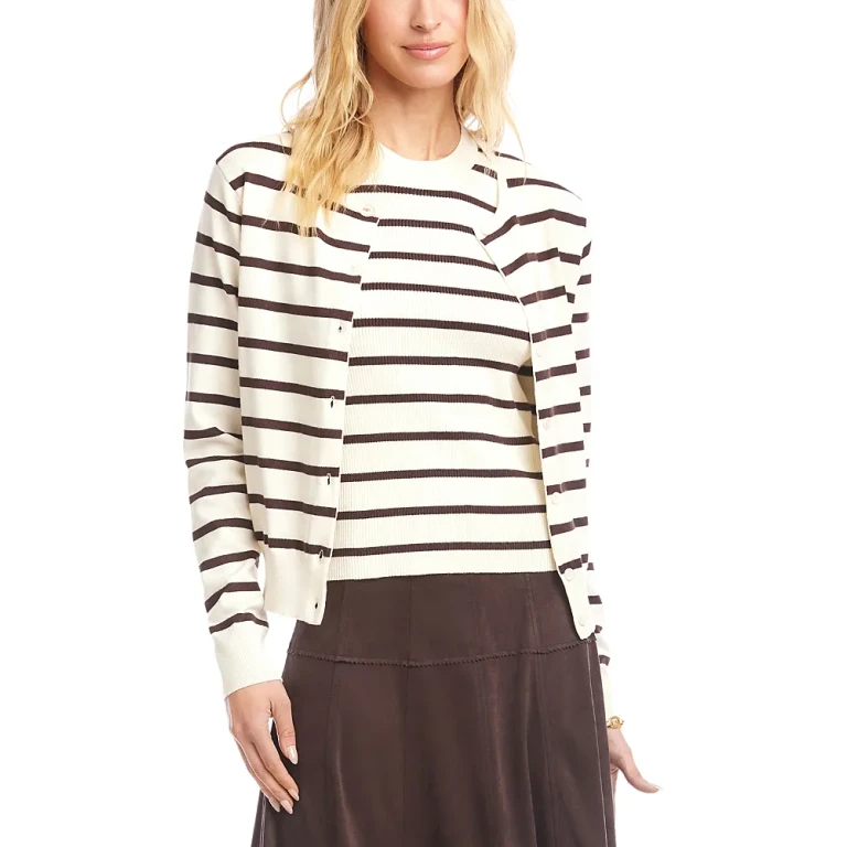 Karen Kane Striped Cardigan