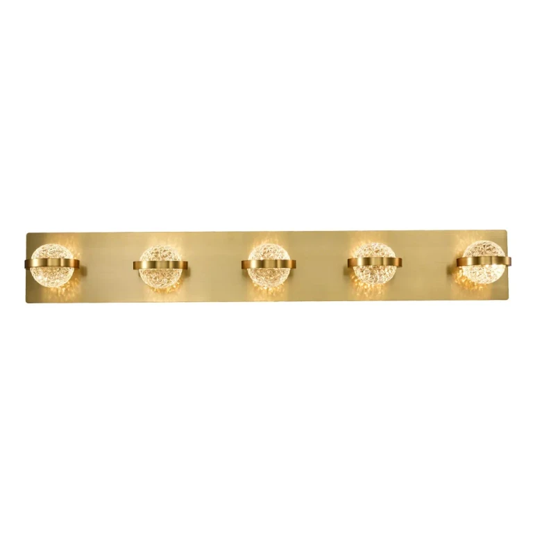Gold LED Bathbar from the Ryder Collection