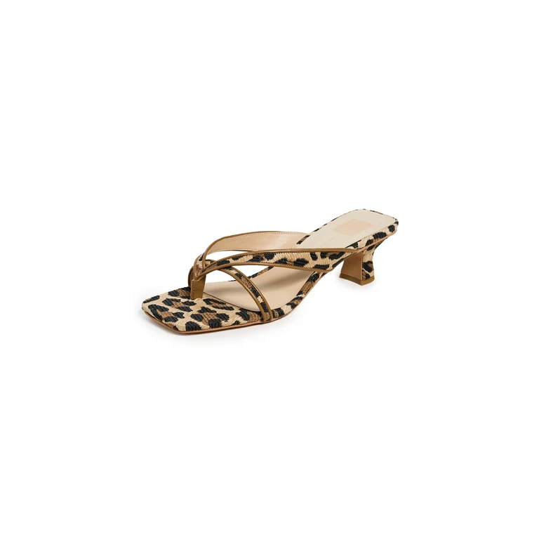 Dolce Vita Brevel Sandals Leopard Raffia 7