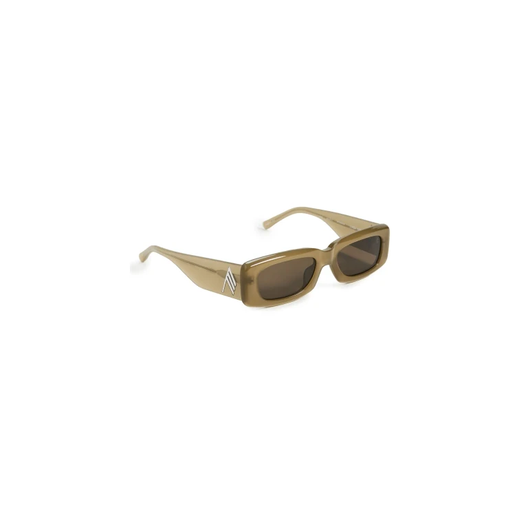 The Attico Mini Marfa - Black / Yellow Gold Sunglasses