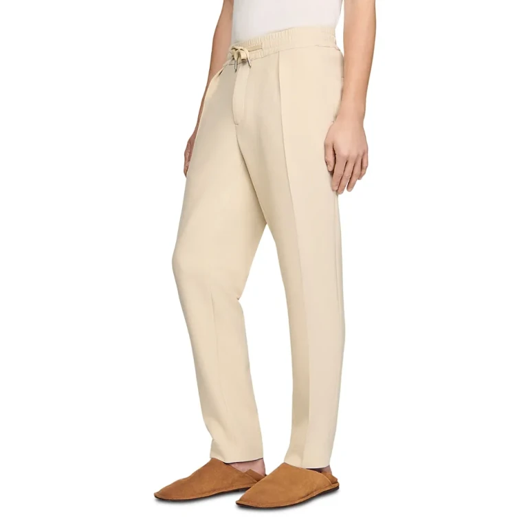 Sandro Straight Leg Drawstring Trousers