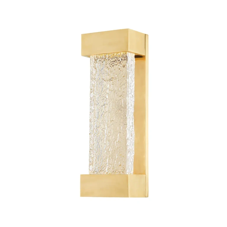 Aged Brass LED Wall Sconce from the Wharton Collection