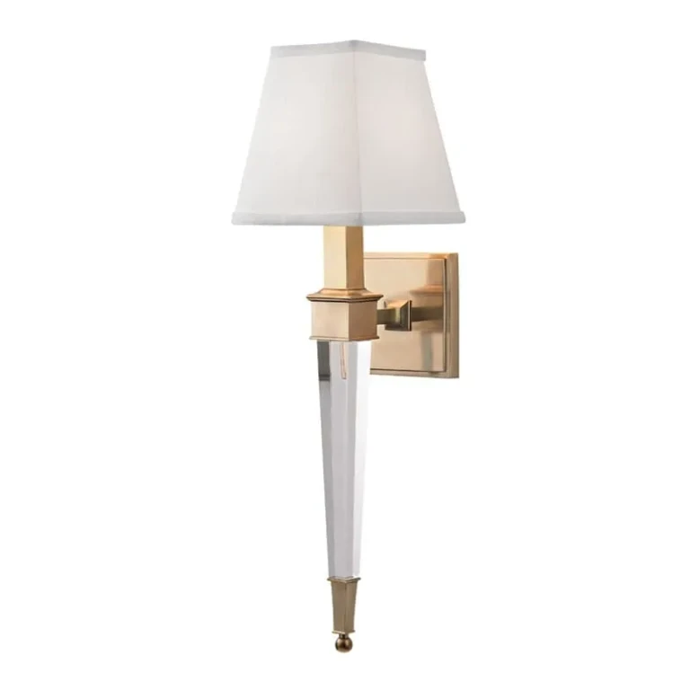 Ruskin 21" Wall Sconce in Aged Brass