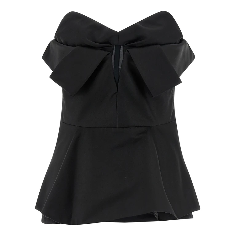 Black Polyester Tank Tops - Women
