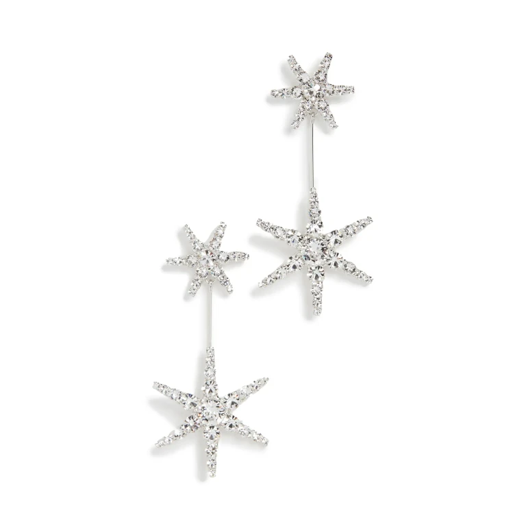 Jennifer Behr Estee Earrings Crystal One Size