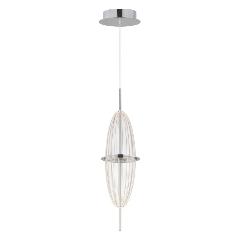 Polished Chrome LED Pendant from the Quasar Collection