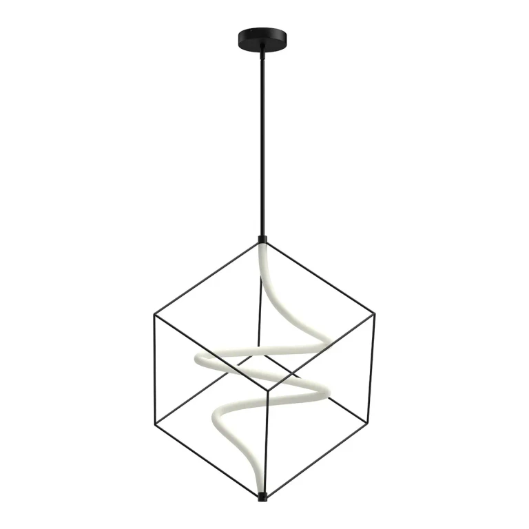 Black LED Pendant from the Script Collection