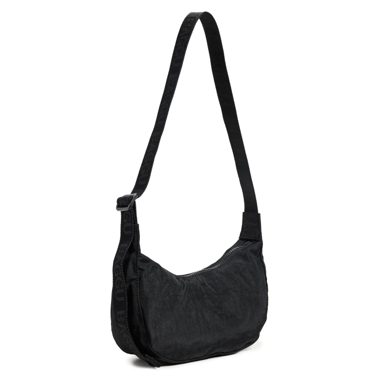 BAGGU Small Nylon Crescent Bag Black One Size