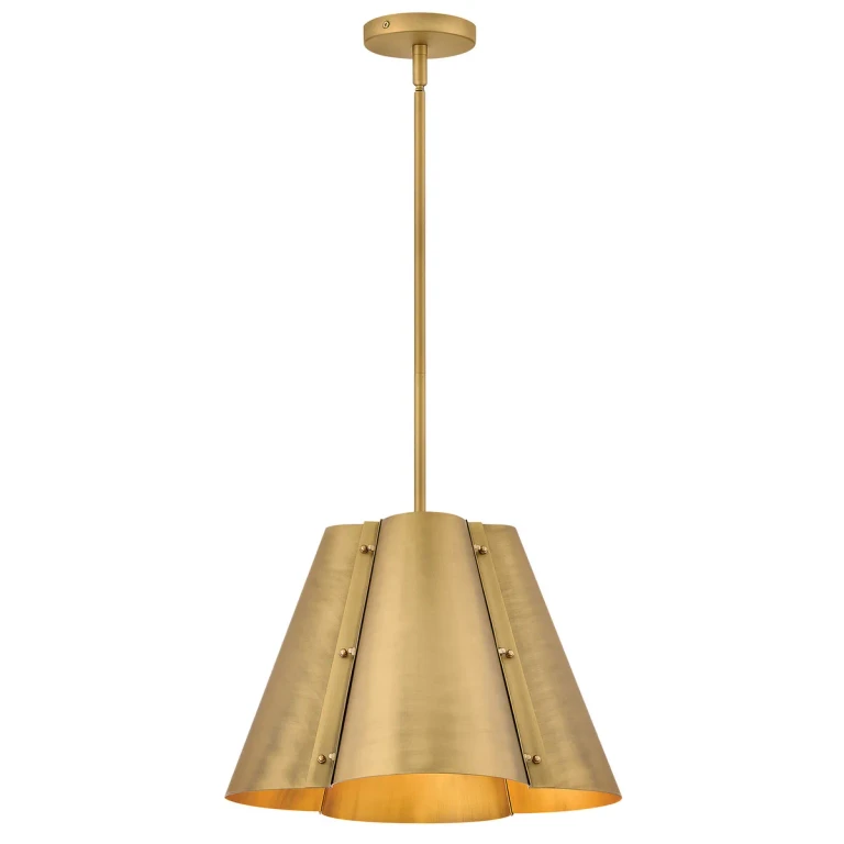 Heritage Brass LED Pendant from the Bowman Collection