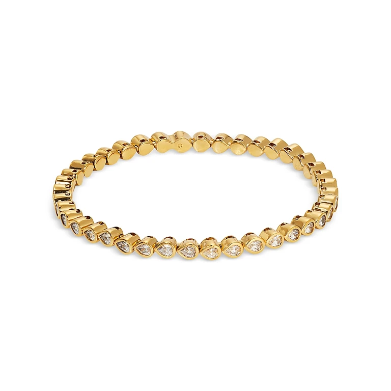 Nadri Dazzle Cubic Zirconia Bezel Stretch Bracelet