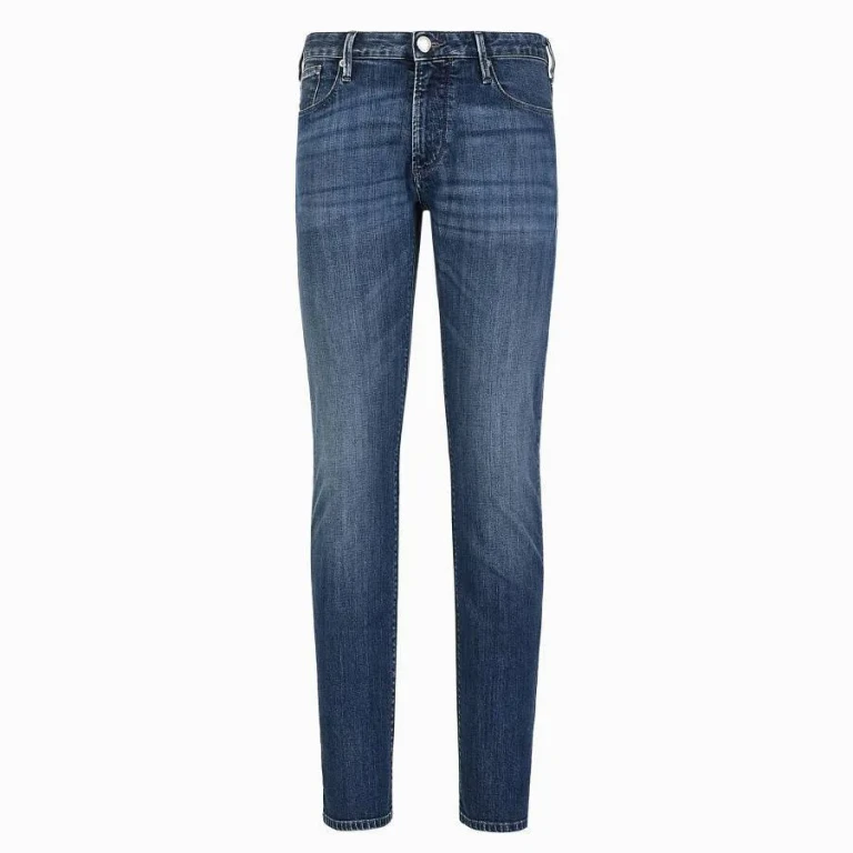 Emporio Armani J06 Slim-Fit Twill-Melange Jeans