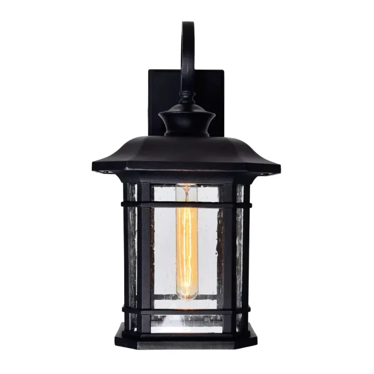 Black One Light Outdoor Wall Lantern from the Blackburn Collection