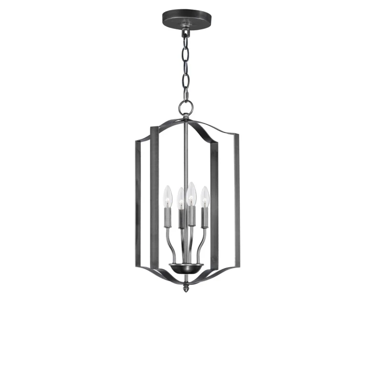 Black Four Light Chandelier from the Provident Collection