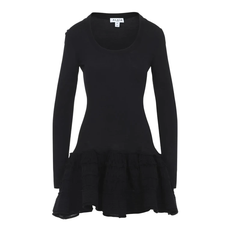 Alaïa Robe Courte - Noir