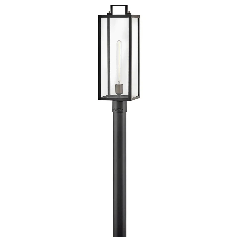 Black LED Post Lantern from the Catalina Collection