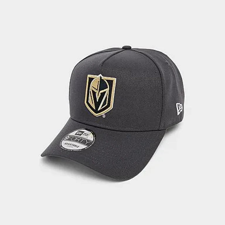 New Era Las Vegas Raiders NHL 9FORTY A-Frame Snapback Hat in Grey/Gold