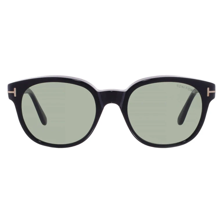 Tom Ford Mert Green Round Mens Sunglasses FT1180 01N 53