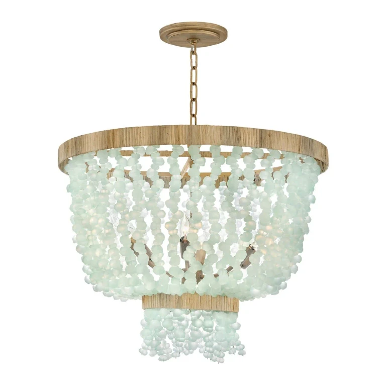 Burnished Gold LED Pendant from the Dune Collection