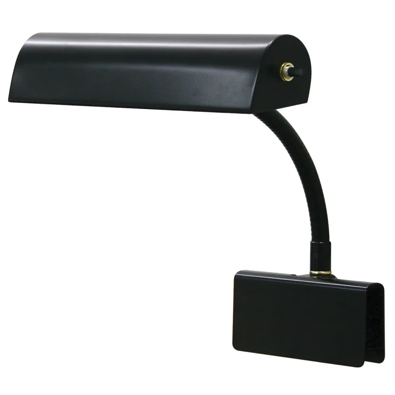 Black One Light Piano Lamp from the Grand Piano Collection