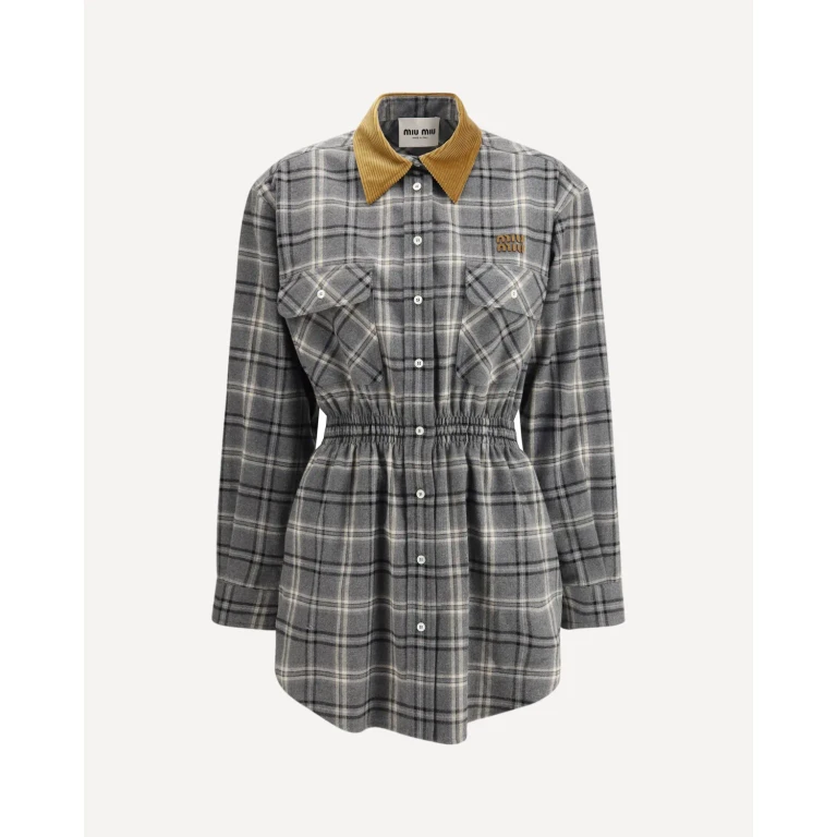 Miu Miu Flanellen Minijurk
