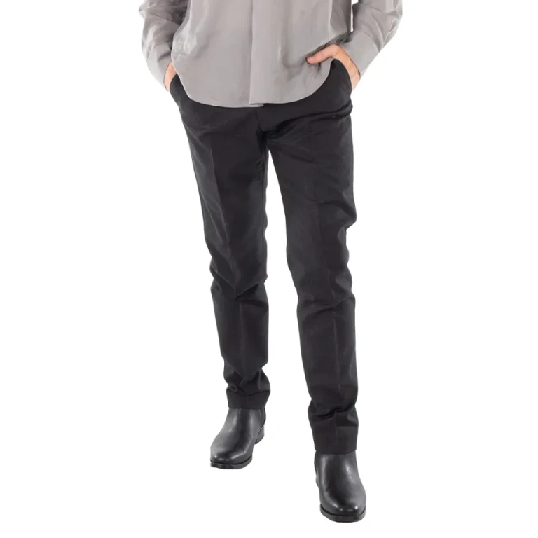 Ami Paris Mens Gris Chine Cigarette Pants