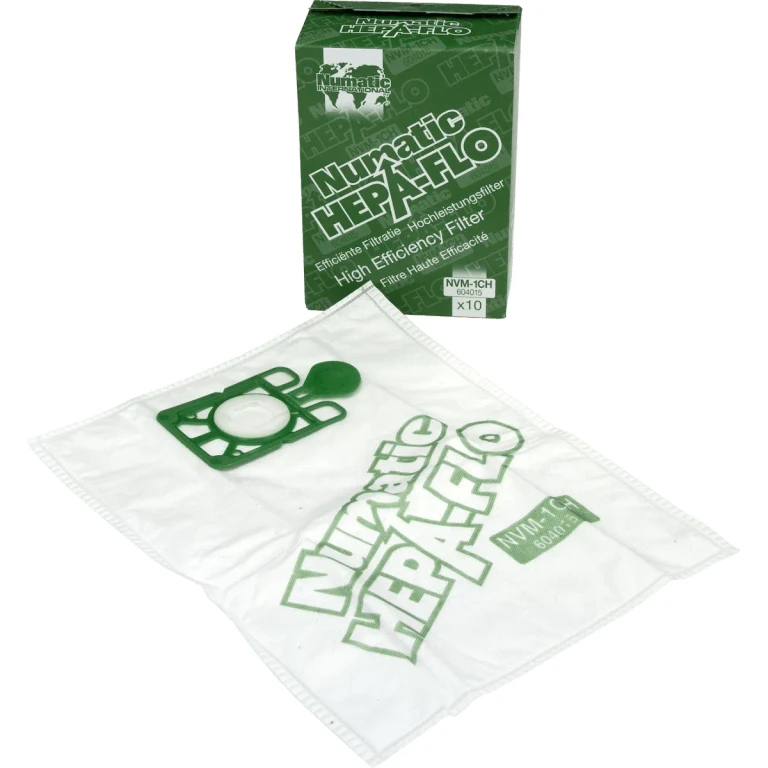 NaceCare HEPA Flo filter bags NVM 240/290,NVR 170H & PPR240 10-Pack