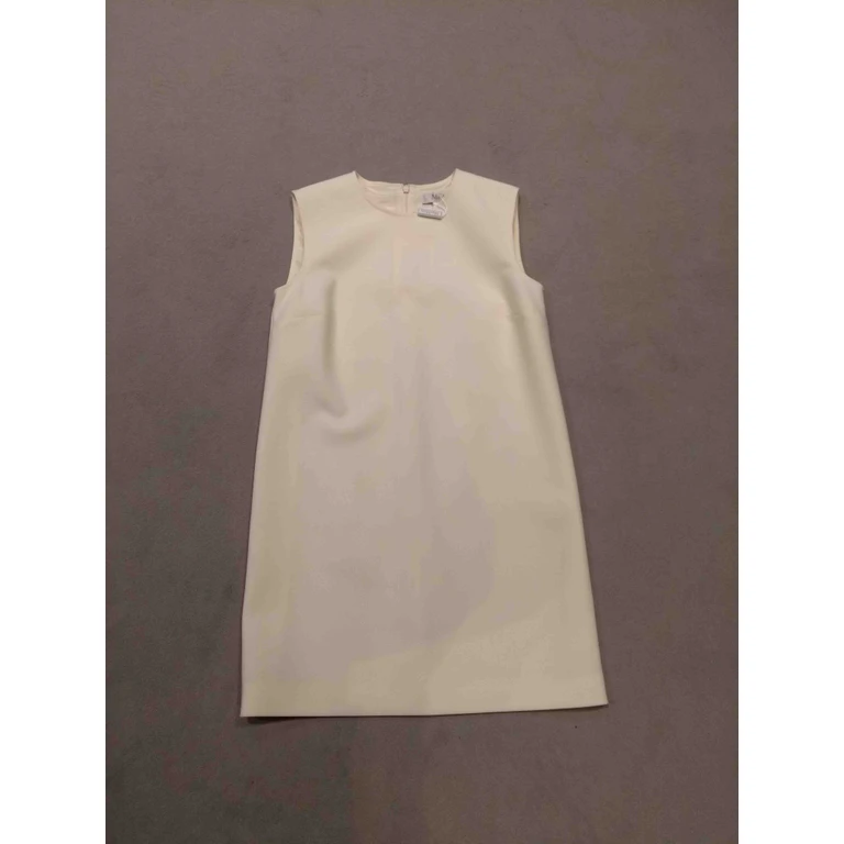 Max Mara Fiuggi White Virgin Wool Dress - Women