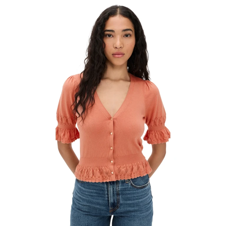 PAIGE Vetra Cardigan Peach Tea L