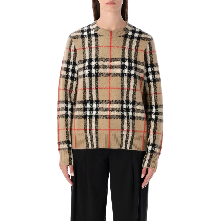 Burberry London Check Wool-cashmere Sweater