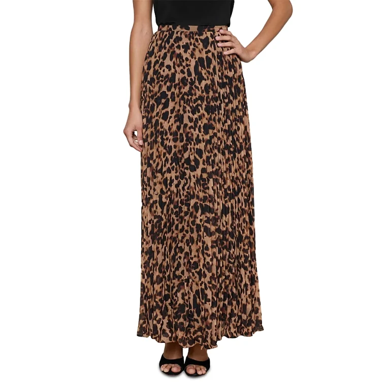 L'Agence Torin Pleated Maxi Skirt